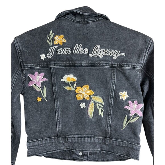 Abercrombie Kids Girls I am the Legacy Denim Jean Jacket  Youth Size 7/8 - Picture 4 of 10